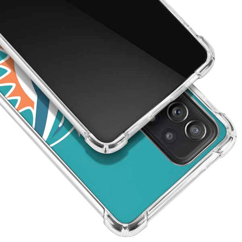 NFL Miami Dolphins Large Logo Galaxy A52 5G Clear Case